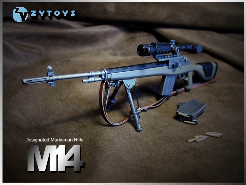 ZY TOYS - 1/6 模型 M14 军绿色 (ZY8029A)(图4)
