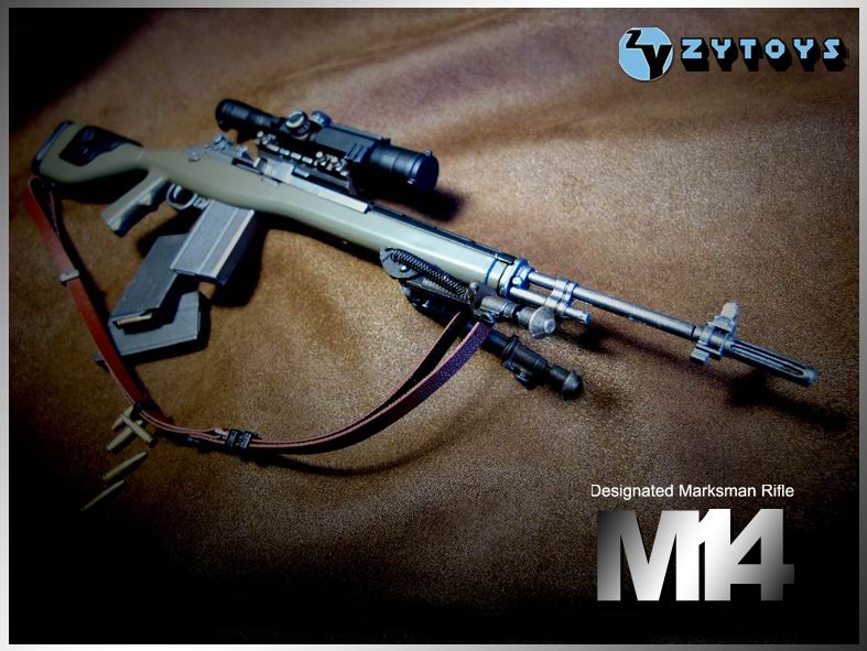 ZY TOYS - 1/6 模型 M14 军绿色 (ZY8029A)(图6)