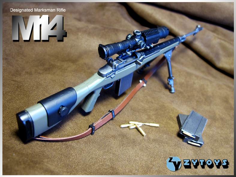 ZY TOYS - 1/6 模型 M14 军绿色 (ZY8029A)(图3)