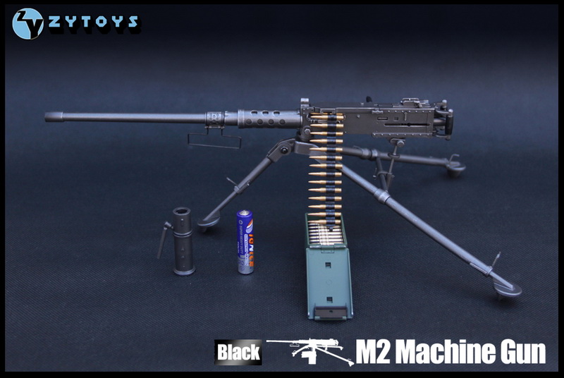 ZYTOYS－1/6模型 M2勃朗宁重机枪 黑色 ZY8031A(图5)