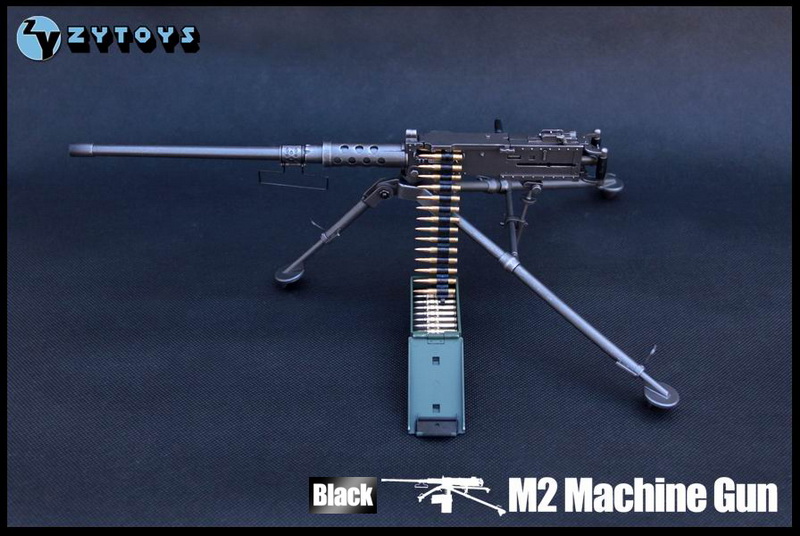 ZYTOYS－1/6模型 M2勃朗宁重机枪 黑色 ZY8031A(图12)