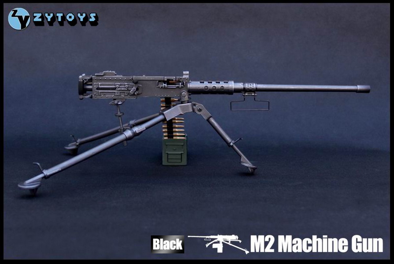 ZYTOYS－1/6模型 M2勃朗宁重机枪 黑色 ZY8031A(图10)
