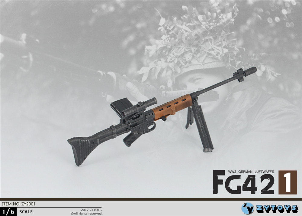 ZYTOYS - 1/6 FG42-1 二战德军伞兵步枪 (ZY2001)(图1)