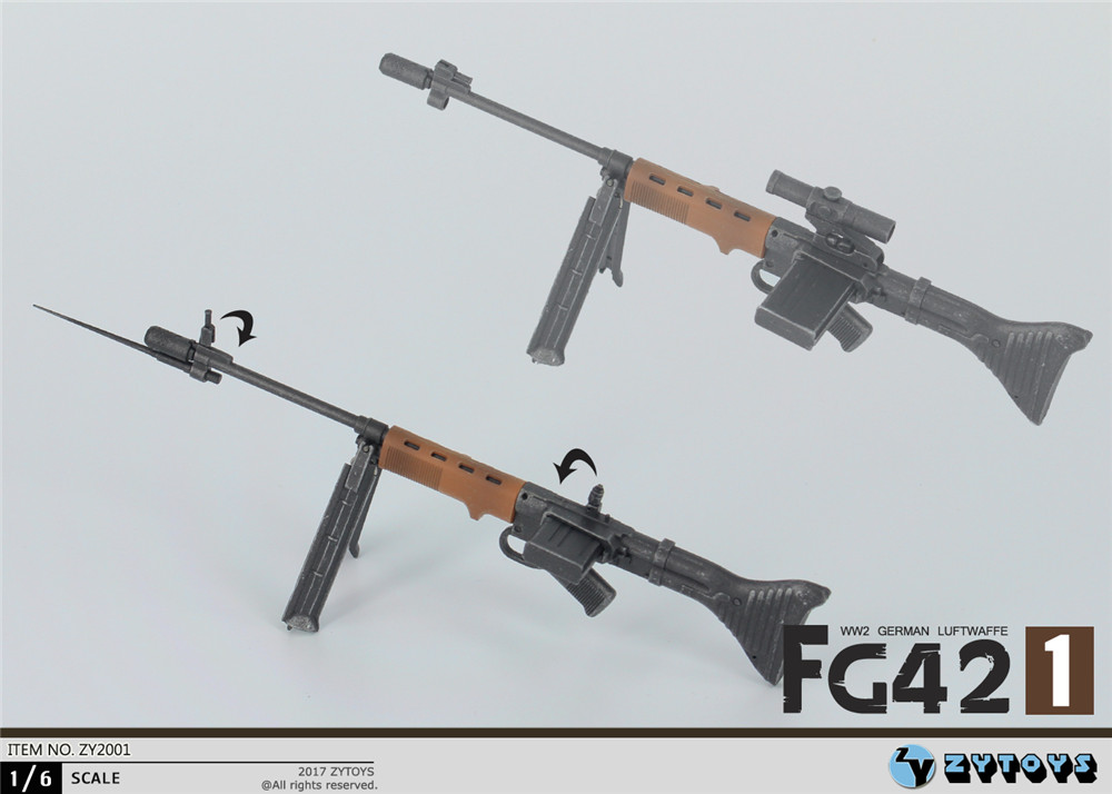 ZYTOYS - 1/6 FG42-1 二战德军伞兵步枪 (ZY2001)(图3)