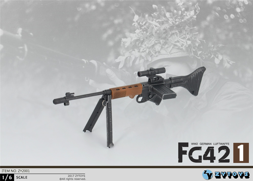 ZYTOYS - 1/6 FG42-1 二战德军伞兵步枪 (ZY2001)(图2)