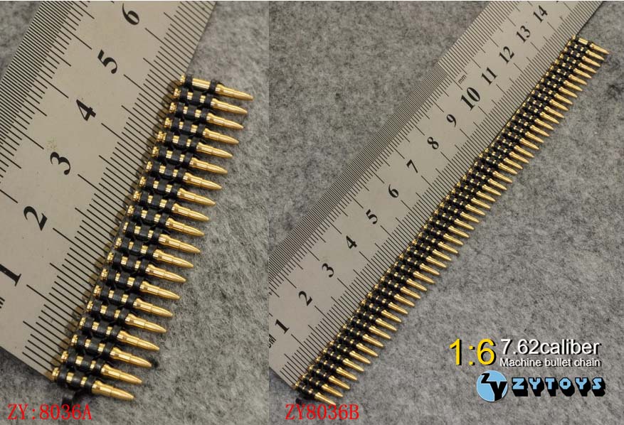 ZYTOYS - 1/6 模型配件 7.62mm 弹链 长短两款 不可发射(图8)