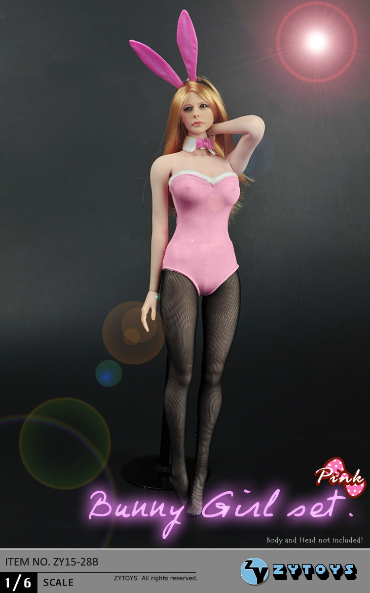 ZYTOYS - 1/6 粉红兔女郎 服饰套装/Pink Bunny girl set ZY15-28B(图8)