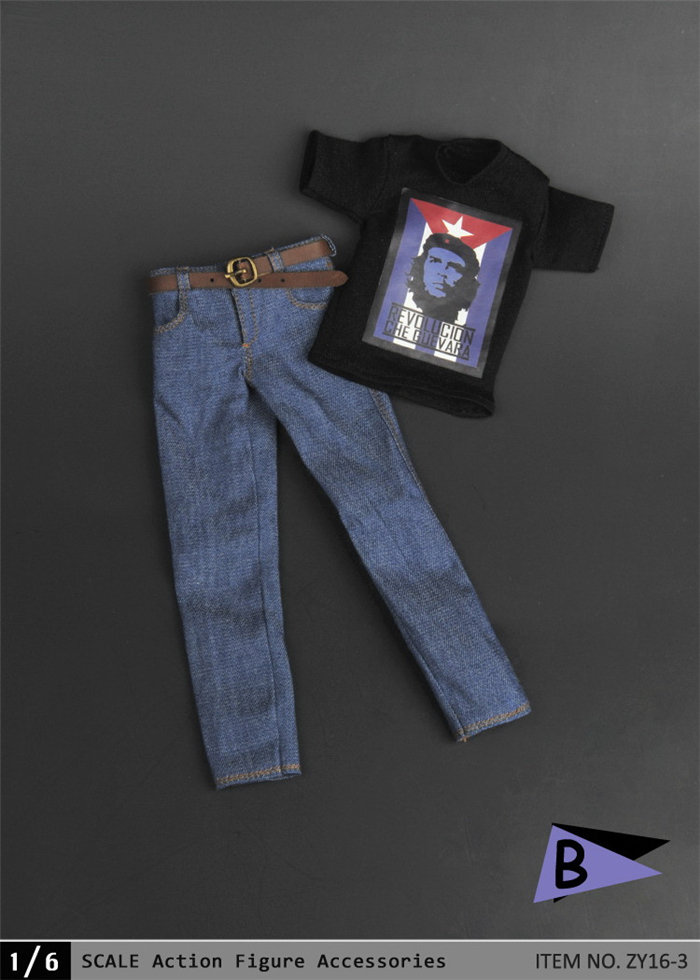 ZYTOYS -黑色男式印花T恤+牛仔裤套装 四款 ZY16-3(图7)
