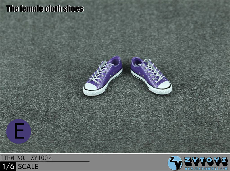 ZYTOYS - 1/6 女款低帮绑带运动鞋 5色 (ZY1002)(图6)