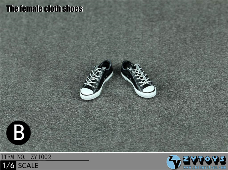 ZYTOYS - 1/6 女款低帮绑带运动鞋 5色 (ZY1002)(图2)