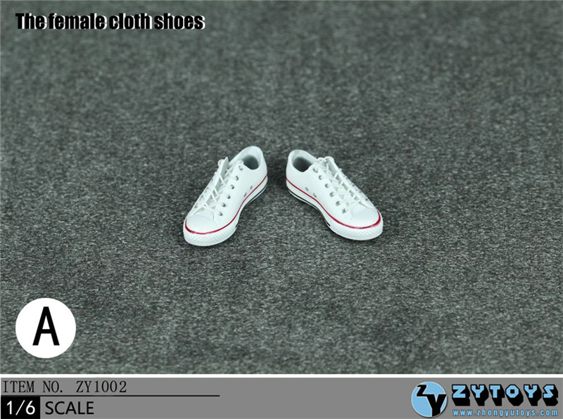 ZYTOYS - 1/6 女款低帮绑带运动鞋 5色 (ZY1002)(图4)