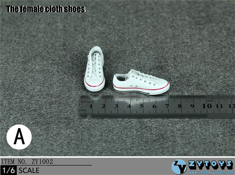 ZYTOYS - 1/6 女款低帮绑带运动鞋 5色 (ZY1002)(图1)