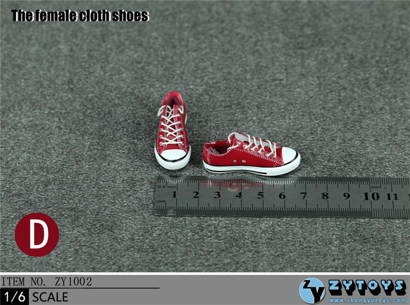 ZYTOYS - 1/6 女款低帮绑带运动鞋 5色 (ZY1002)(图8)