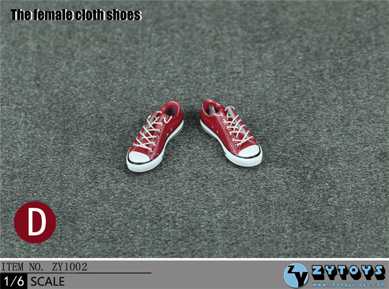 ZYTOYS - 1/6 女款低帮绑带运动鞋 5色 (ZY1002)(图7)