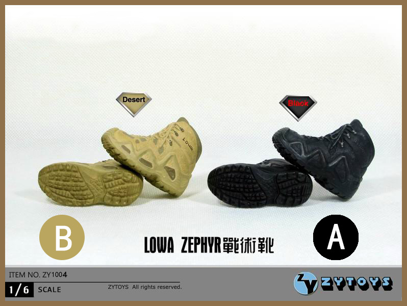 ZYTOYS - 1/6 男装战术军靴 2色 (ZY1004)(图4)
