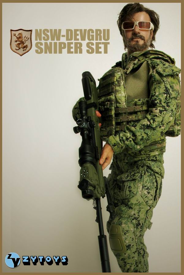 ZYTOYS 1/6 海豹套装devgru sniper set (AOR2) ZY8035B(图5)