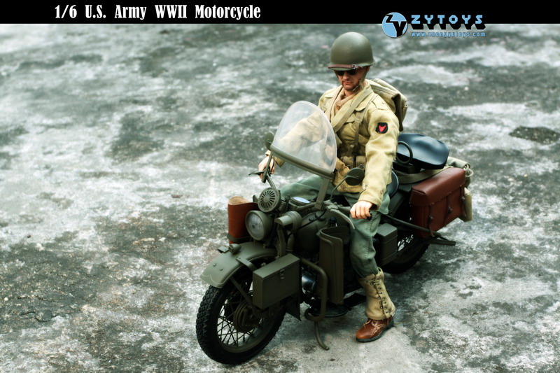 ZYTOYS - 1/6模型 二战美军摩托 ZY8038(图2)