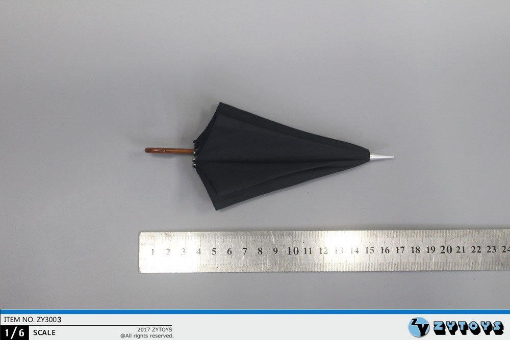 ZYTOYS 1/6 黑色雨伞 模型 ZY3003(图3)
