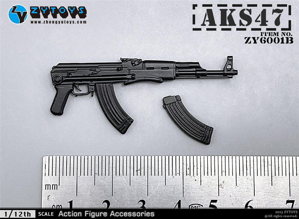 ZYTOYS 1/12武器系列（第一弹）MP5 M4 AK47..原色版(图7)