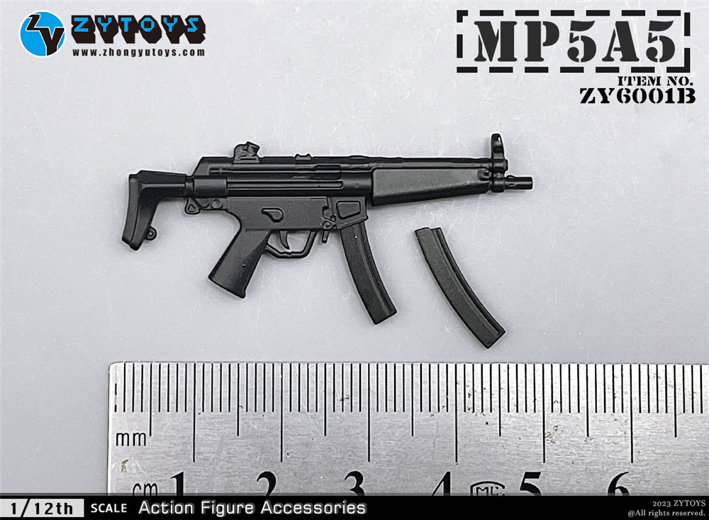 ZYTOYS 1/12武器系列（第一弹）MP5 M4 AK47..原色版(图9)