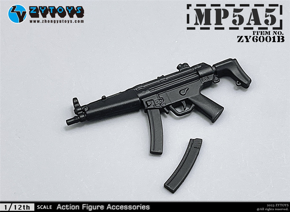 ZYTOYS 1/12武器系列（第一弹）MP5 M4 AK47..原色版(图10)